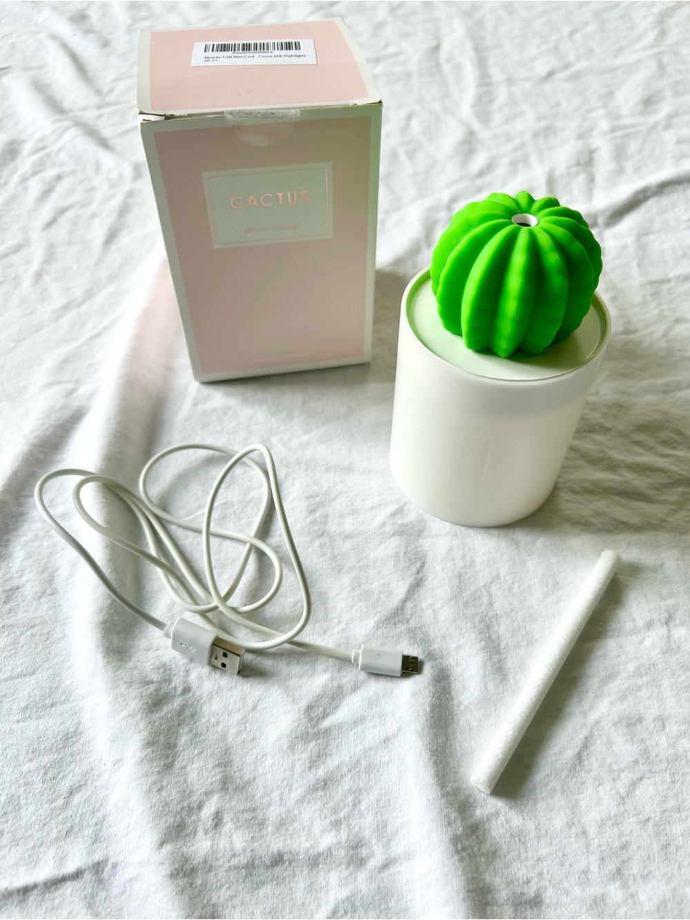 Cactus-Shaped Mini Desk Light & Humidifier